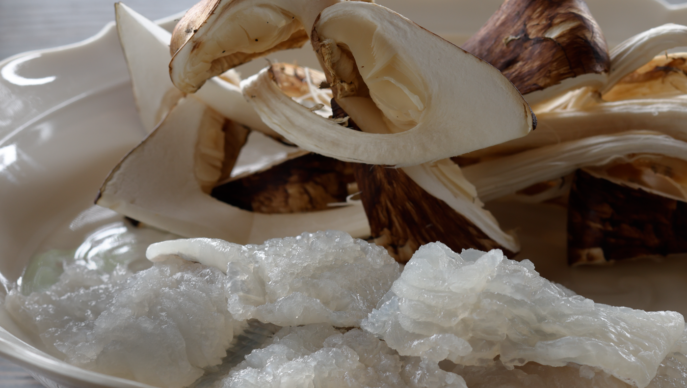 Autumn Hamo (Japanese conger eel) and Matsutake Mushrooms