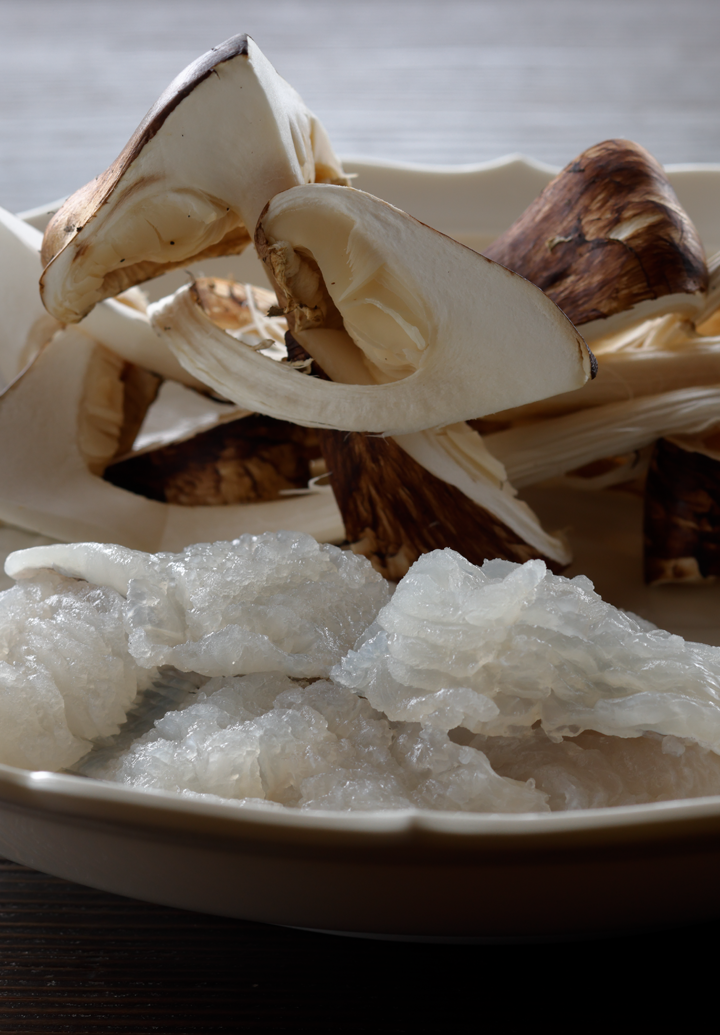 Autumn Hamo (Japanese conger eel) and Matsutake Mushrooms